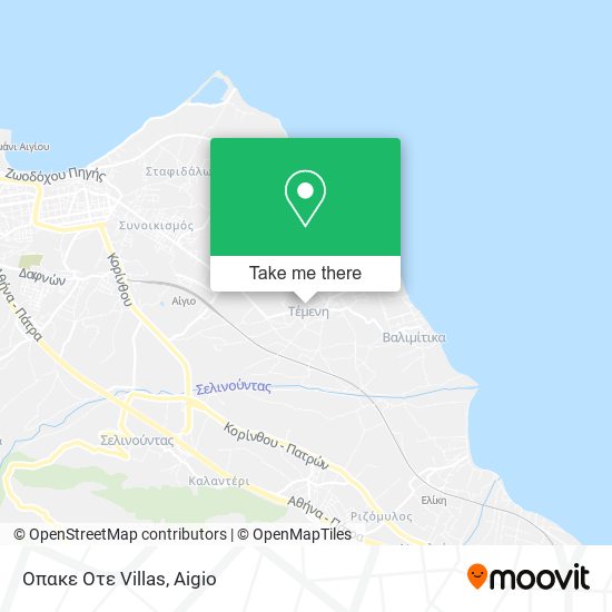 Οπακε Οτε Villas map