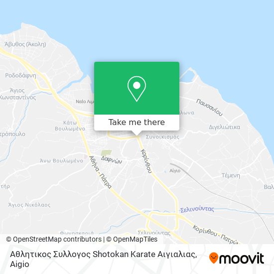 Αθλητικος Συλλογος Shotokan Karate Αιγιαλιας map