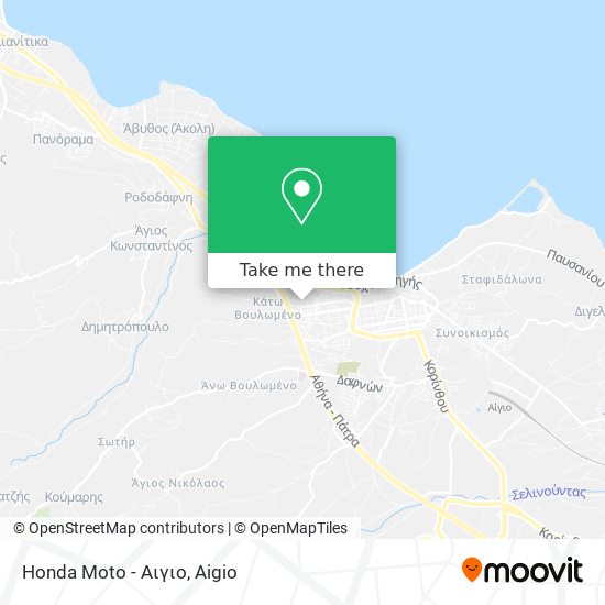 Honda Moto - Αιγιο map