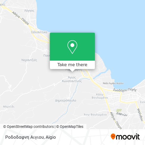 Ροδοδαφνη Αιγιου map