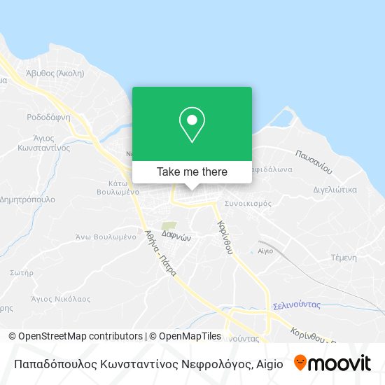 Παπαδόπουλος Κωνσταντίνος Νεφρολόγος map