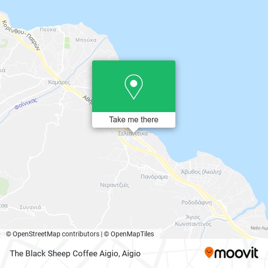 The Black Sheep Coffee Aigio map