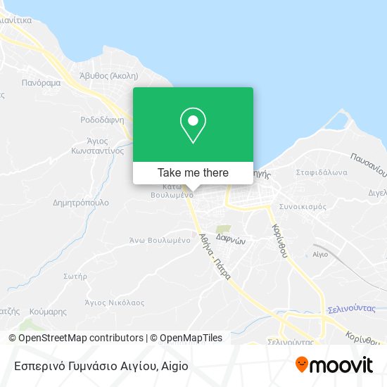Εσπερινό Γυμνάσιο Αιγίου map