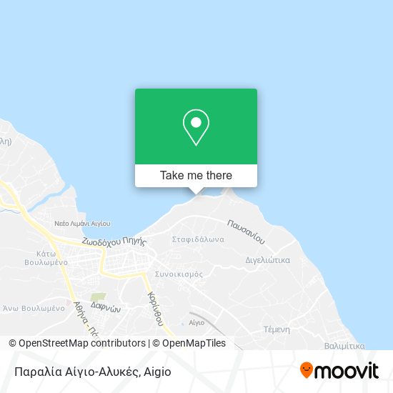 Παραλία Αίγιο-Αλυκές map