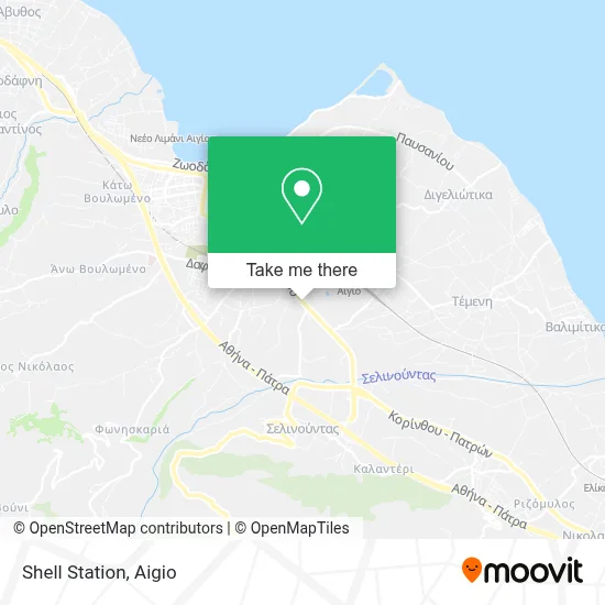 Shell Station map