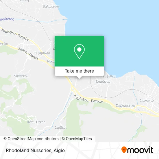 Rhodoland Nurseries map