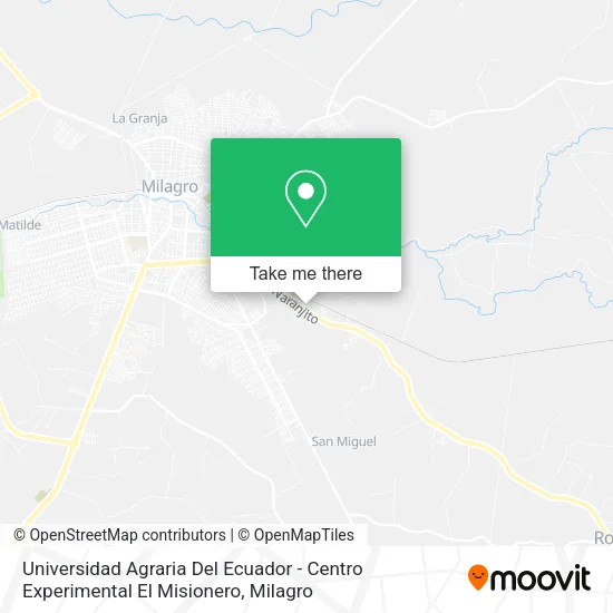 Universidad Agraria Del Ecuador - Centro Experimental El Misionero map