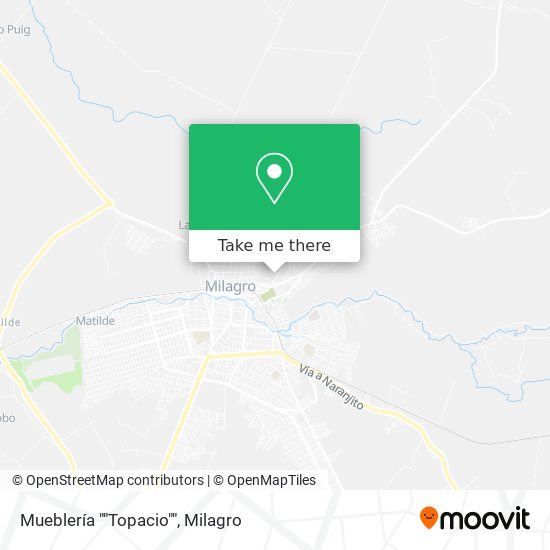 Mapa de Mueblería ""Topacio""