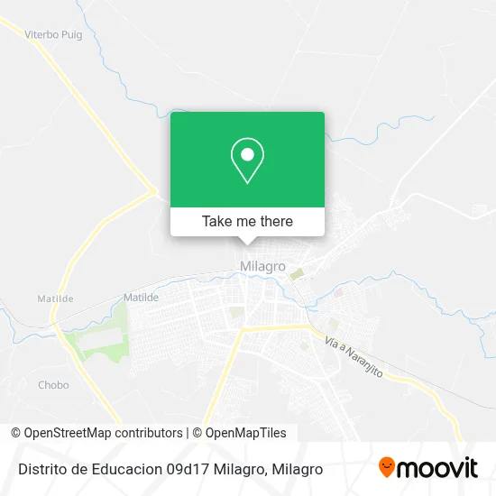 Distrito de Educacion 09d17 Milagro map