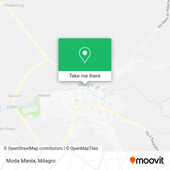 Moda Manía map