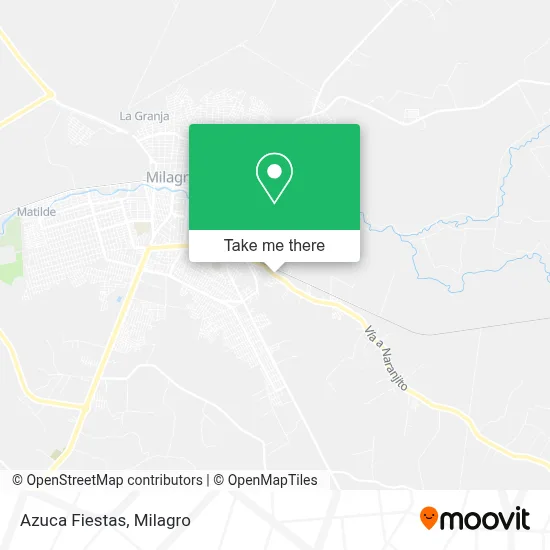 Azuca Fiestas map