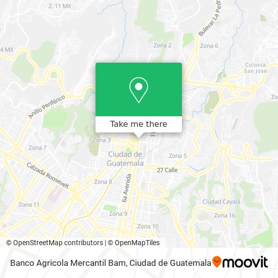 Banco Agricola Mercantil Bam map