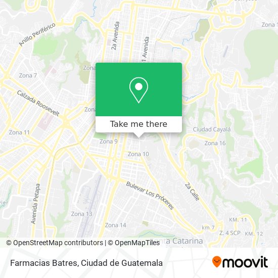 Farmacias Batres map