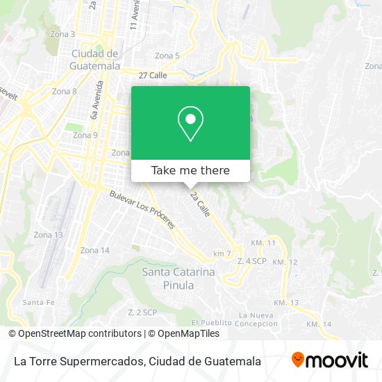 Mapa de La Torre Supermercados