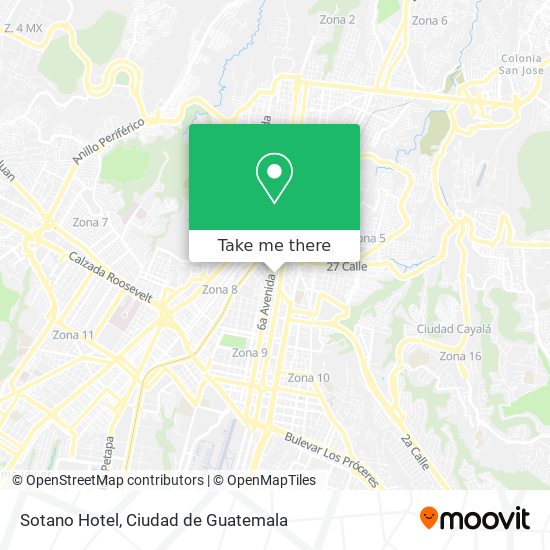 Mapa de Sotano Hotel