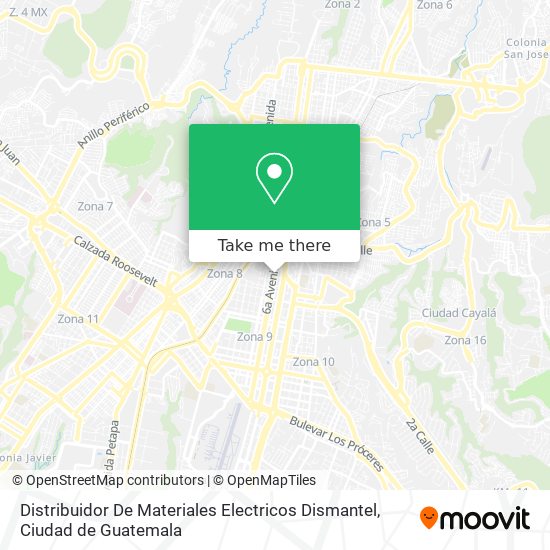 Distribuidor De Materiales Electricos Dismantel map