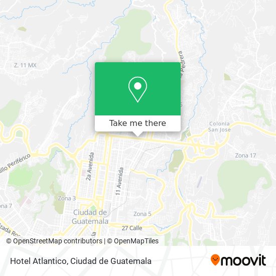 Hotel Atlantico map