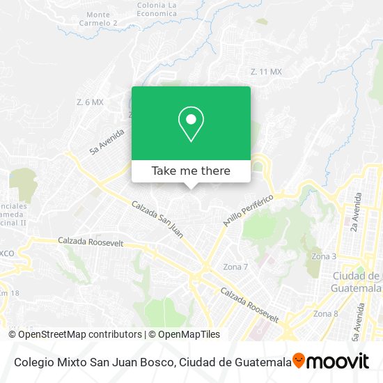 Colegio Mixto San Juan Bosco map