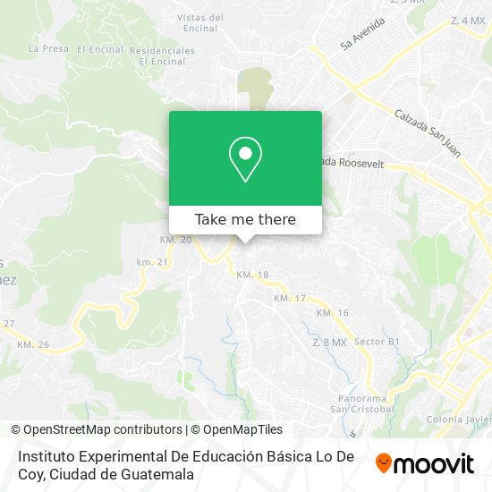 Instituto Experimental De Educación Básica Lo De Coy map