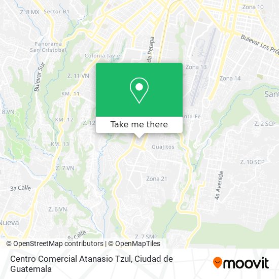 Mapa de Centro Comercial Atanasio Tzul