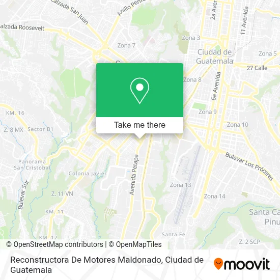 Reconstructora De Motores Maldonado map