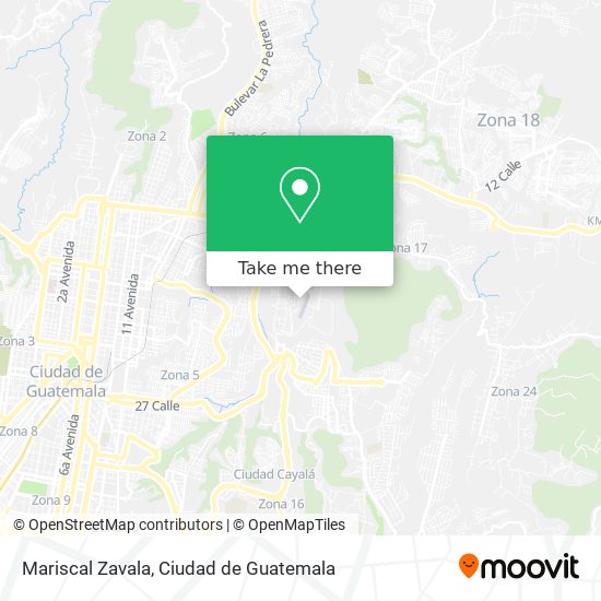 Mariscal Zavala map