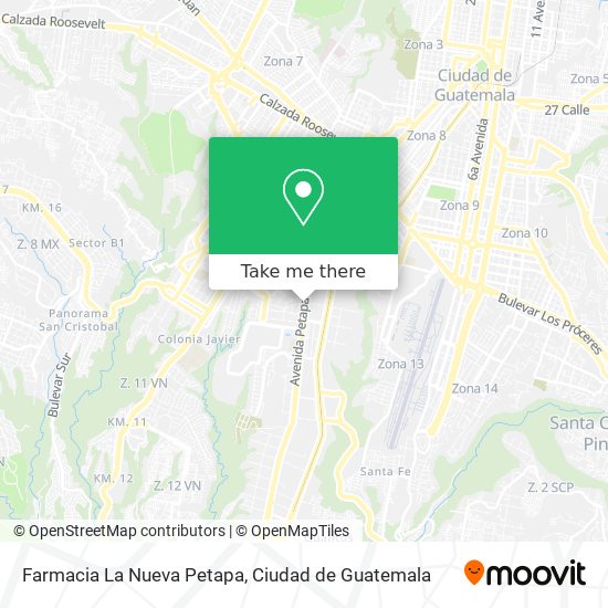 Farmacia La Nueva Petapa map