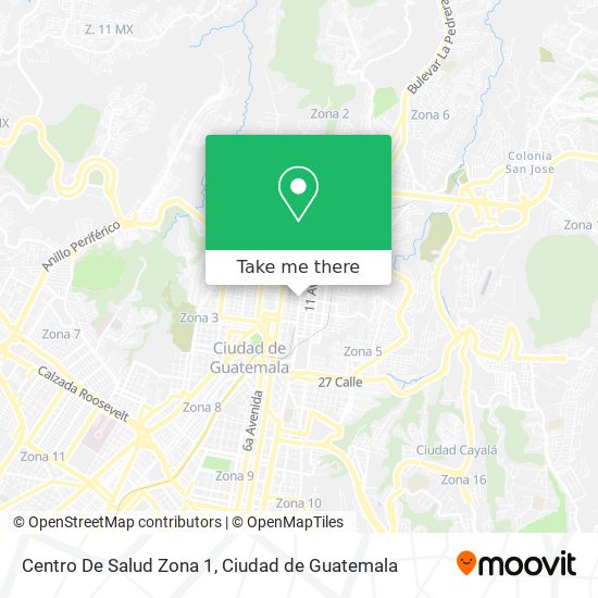 Mapa de Centro De Salud Zona 1