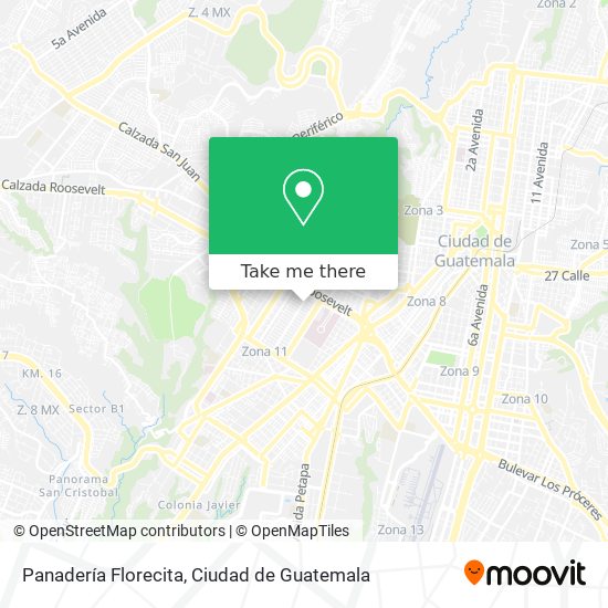 Mapa de Panadería Florecita