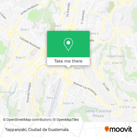 Mapa de Teppanyaki