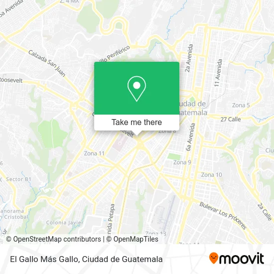 Mapa de El Gallo Más Gallo