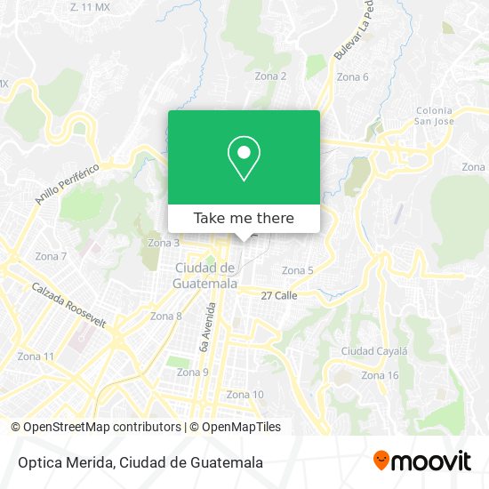 Optica Merida map