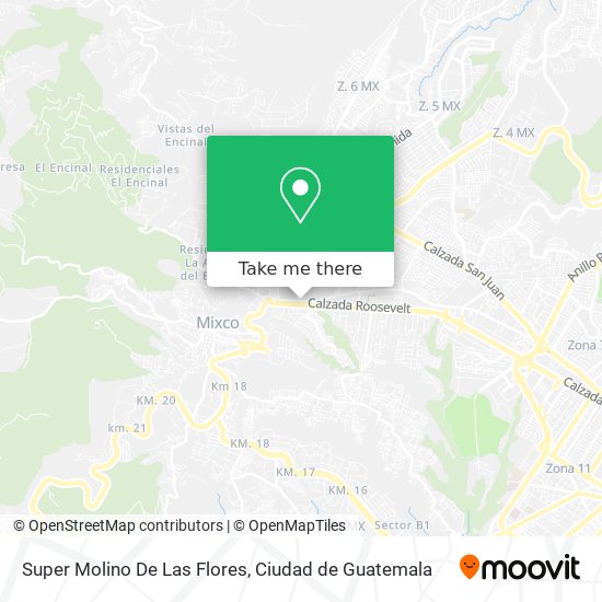 Super Molino De Las Flores map