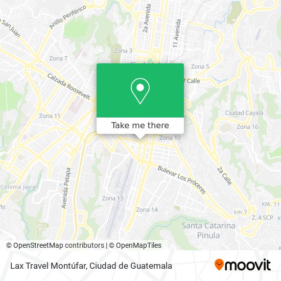 Lax Travel Montúfar map