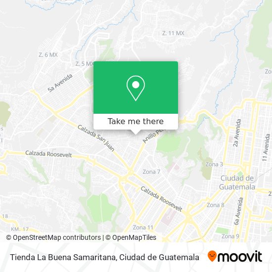 Mapa de Tienda La Buena Samaritana