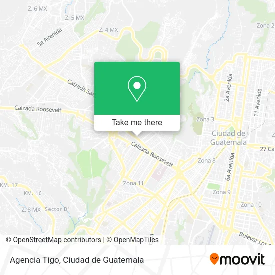 Agencia Tigo map
