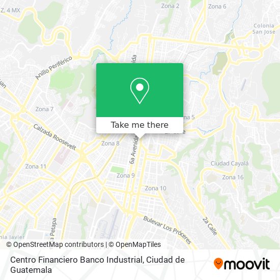 Centro Financiero Banco Industrial map