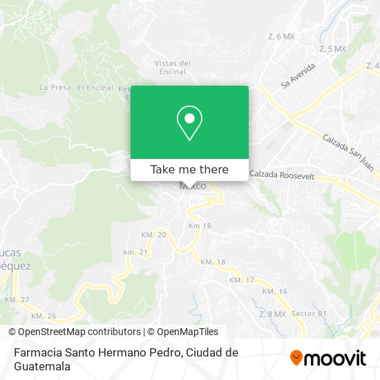 Mapa de Farmacia Santo Hermano Pedro