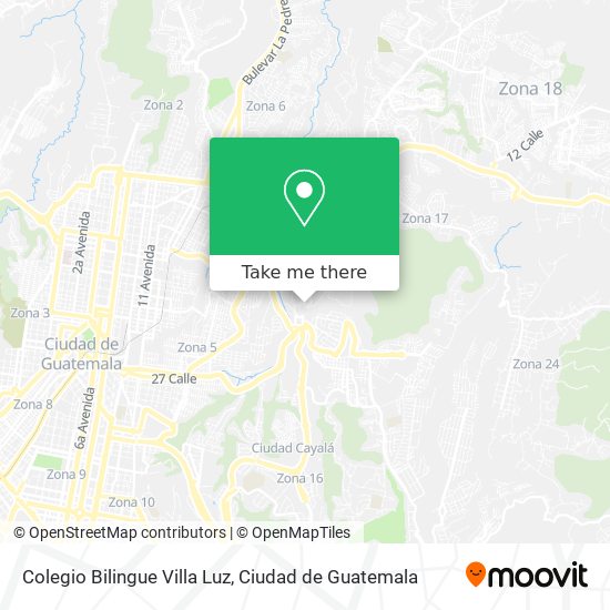 Mapa de Colegio Bilingue Villa Luz