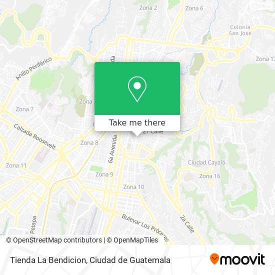 Tienda La Bendicion map