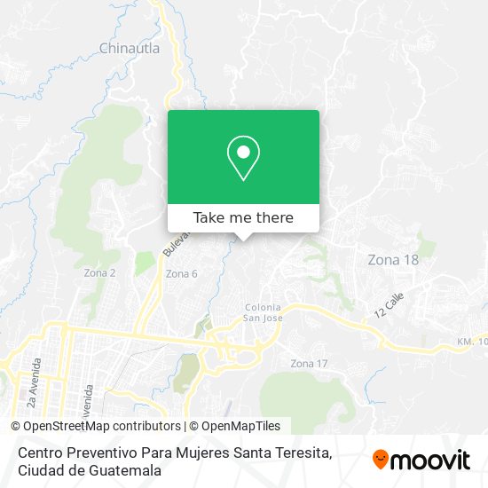 Centro Preventivo Para Mujeres Santa Teresita map