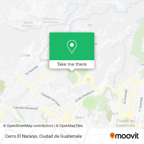 Mapa de Cerro El Naranjo