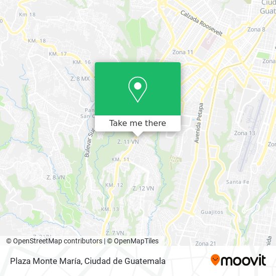 Plaza Monte María map