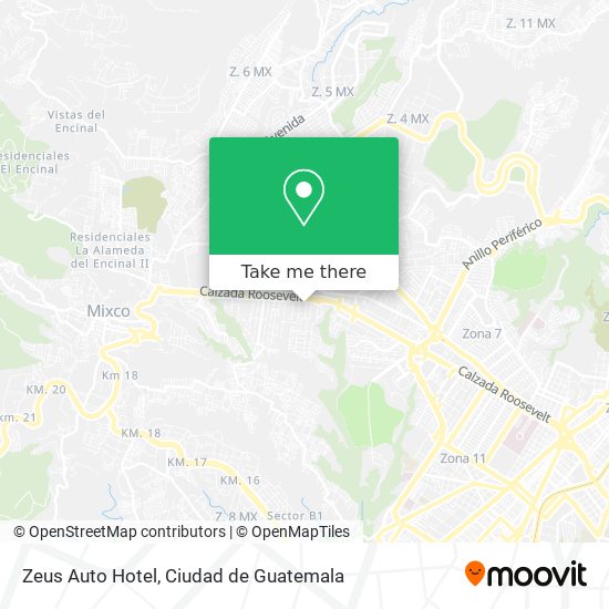 Zeus Auto Hotel map