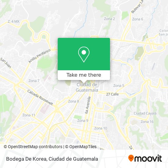 Mapa de Bodega De Korea