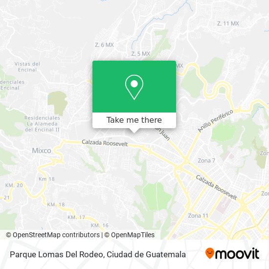 Mapa de Parque Lomas Del Rodeo