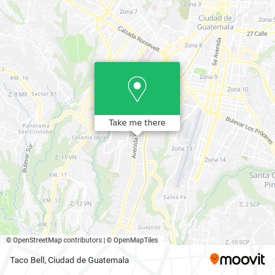 Taco Bell map