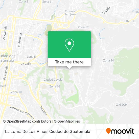 La Loma De Los Pinos map