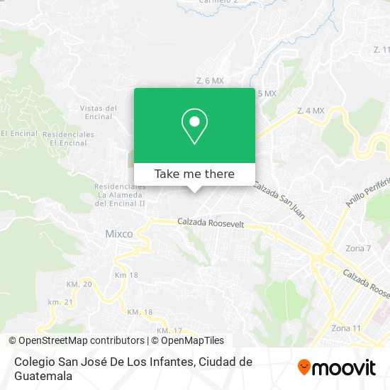 Colegio San José De Los Infantes map