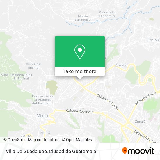 Mapa de Villa De Guadalupe